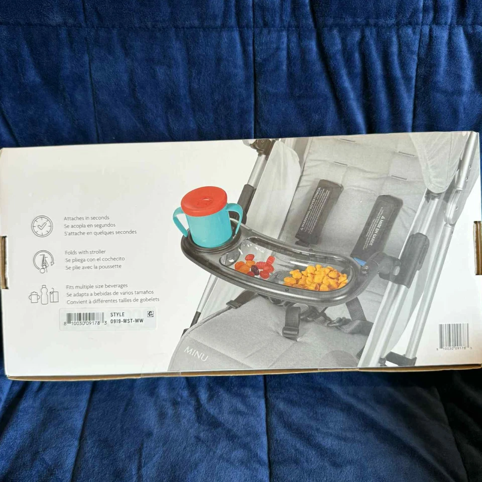 Bandeja de aperitivos UPPAbaby nueva en caja para cochecito MINU y MINU V2 0919-MST-WW BPA taza sin BPA Foto 3 de 4