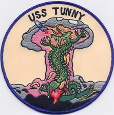 USS Tunny SS 282 - Explosion w/ Dragon BC Patch Cat No C5935