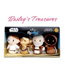 HALLMARK Itty Bittys STAR WARS Collector Set Skywalker C3PO Obi-Wan Kenobi Jawa