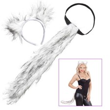 WOLF OHREN & SCHWANZ Karneval Fasching Party Tier Kostüm Haarreif Dress Up 11613