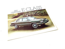 1983 Chrysler E-Class Brochure