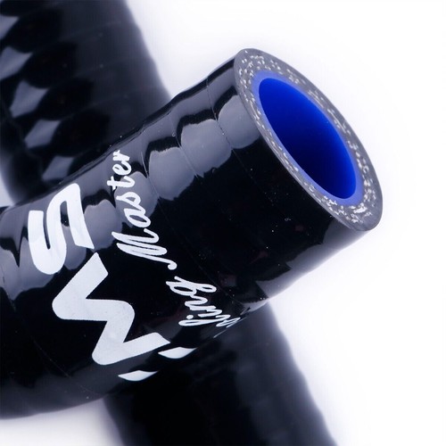Silicone Radiator Hose Kit For 05-10 Chrysler 300 Charger Magnum SRT8 6.1L Black - Picture 3 of 7