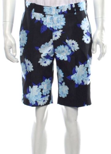 NWT G/Fore Men’s Casual Golf Shorts Black Blue Floral 32W