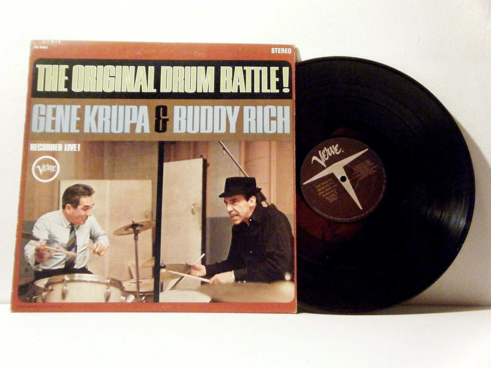 GENE KRUPA and BUDDY RICH LP The Original Drum Battle! 1961 Verve RE  vinyl