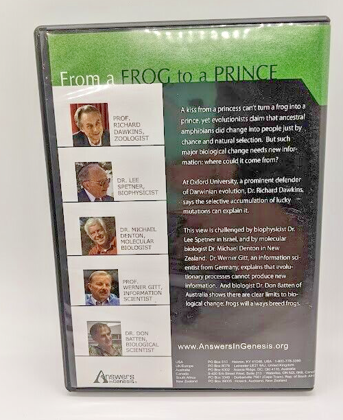 From A Frog To A Prince (DVD, 2002) Answers In Genesis