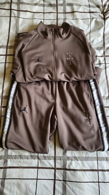 Nike X Jordan Travis Scott Brown Tracksuit UK