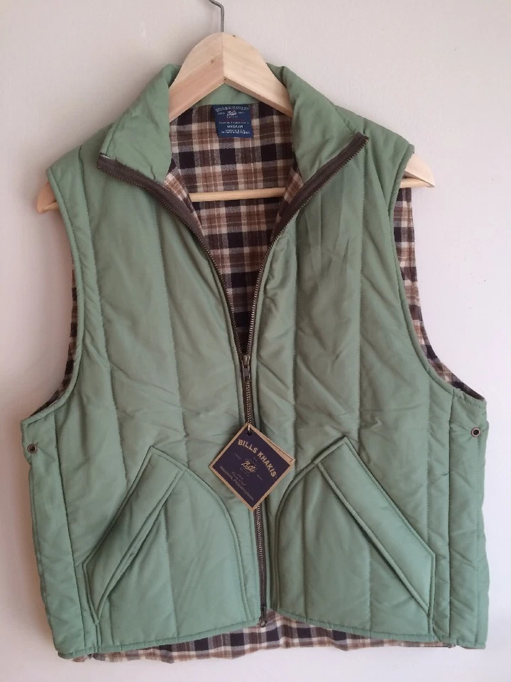 Bill's Khakis Breeches Vest Olive New Men Size Medium MSRP: $195 - Image 4 of 4