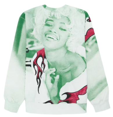 SS20 SUPREME NAOMI CREWNECK PULLOVER SWEATSHIRT GREEN SZ XL SS20 SUPREME NAOMI CREWNECK PULLOVER SWEATSHIRT GREEN SZ XL