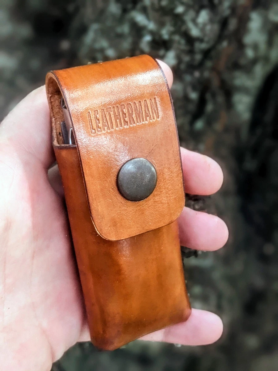 Brown Leather Case Sheath with belt loop for Leatherman Wave / Charge  Handmade