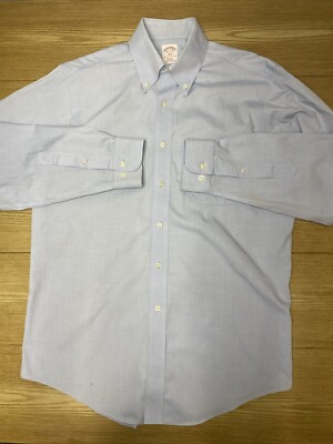 Camisa Para Hombre Brooks Brothers Vestir Oficina Manga Larga Talla 15.5 Cuello
