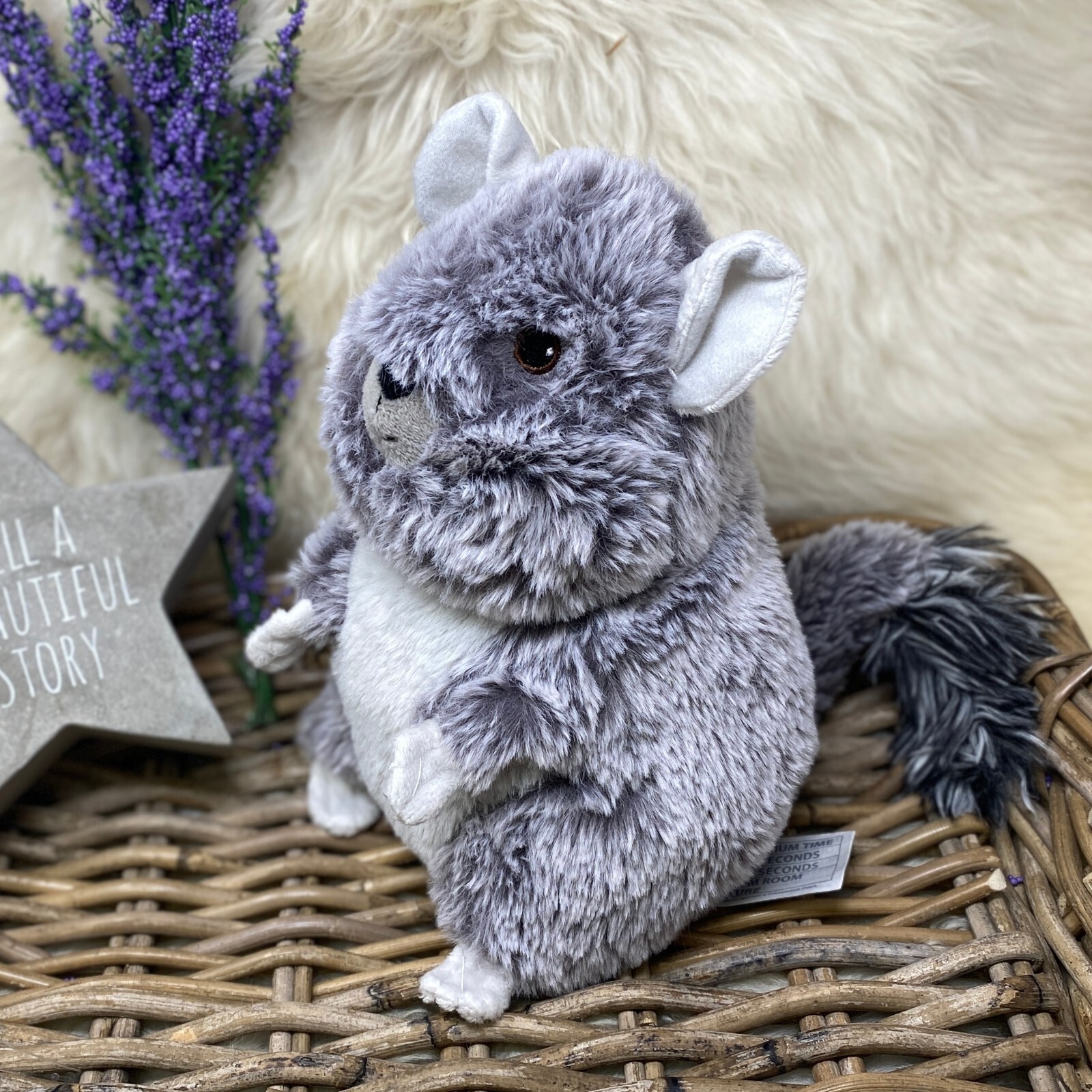 Warmies Cozy Plush CHINCHILLA Fully Microwavable Lavender Scented Toy