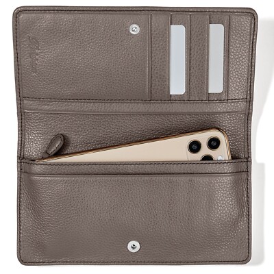 NWTag Brighton INTERLOK ROCKMORE Sable Leather Wallet Crossbody