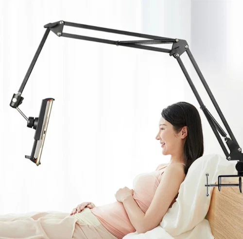 SUPPORTO ASTA PER TELEFONO SOSTEGNO UNIVERSALE REGOLABILE SERIE TV CASA UFFICIO - Immagine 4 di 4