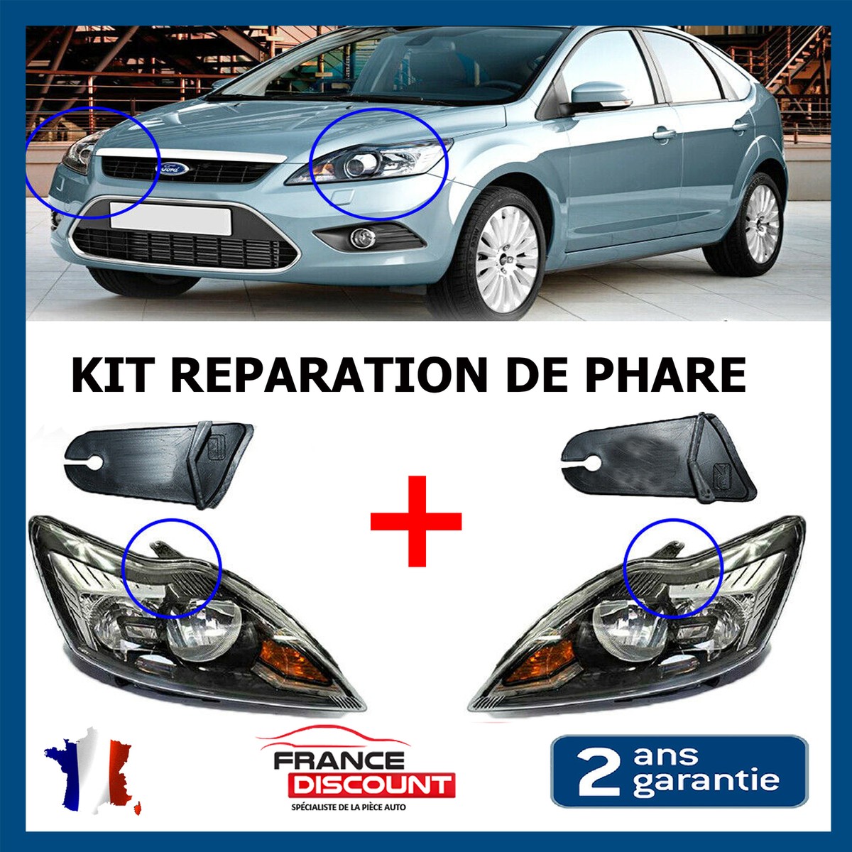 Vis De Fixation Pour Phare De Voiture Compatible Ford Kuga, Ecosport, Focus - 6x16mm Argent - 4