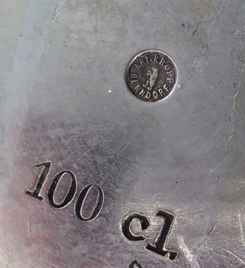 ART KRUPP BERNDORF Decò Silver Plate Tureen With Lid  100 Cl/Qt German