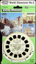 WALT DISNEY WORLD World Showcase 3 3d View-Master 3 Reel Set France Canada UK