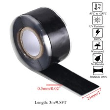 25MM*3M Strong Waterproof Tape Silicone Rubber Seal Stop Leaks Adhesive Tape