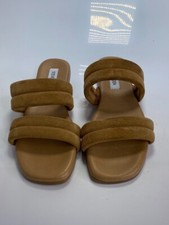 Steve Madden Women's Wizer Double Strap Soft Brown Sandal Sz 9