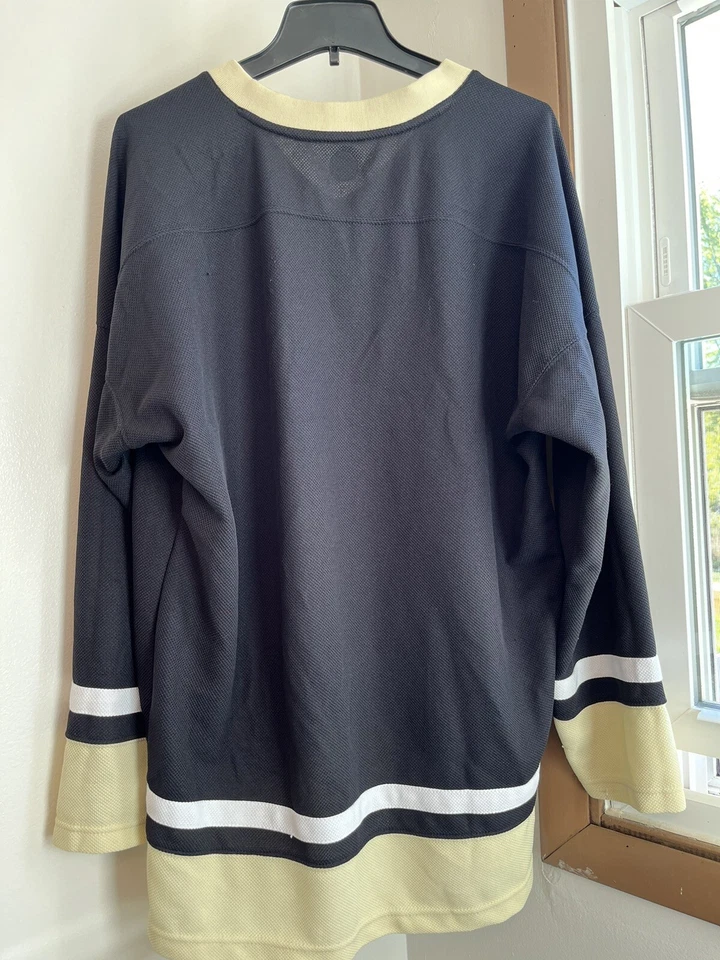 NHL Officially Licensed Pittsburgh Penguins L/S Hockey Jersey Blk/Gold Adult L - Image 4 of 4