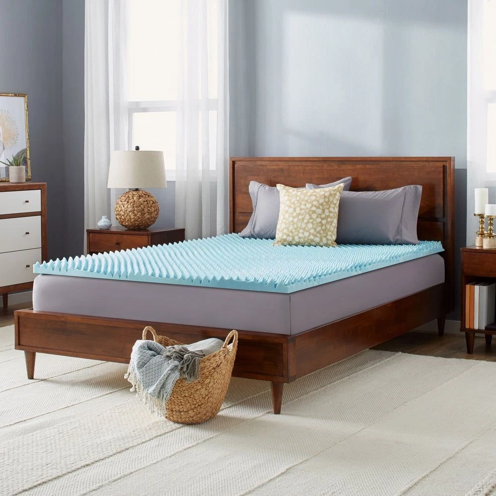 Serta Cooling ThermaGel Memory Foam Mattress Topper, Inch, 57 OFF