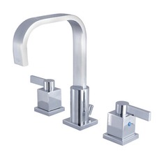 Kingston Brass FSC8961NQL Widespread Bathroom Faucet with Retail Pop-Up, Chrome