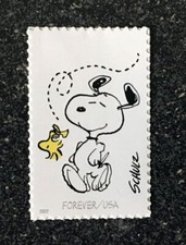 2022USA #5726g Forever Charles M Schulz - Snoopy & Woodstock   mint  peanuts