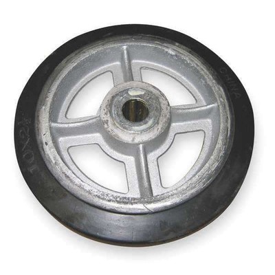 Wesco Wheel,10x2 1/2 In,Mold On Rubber 150596 Wesco 150596 678655633821