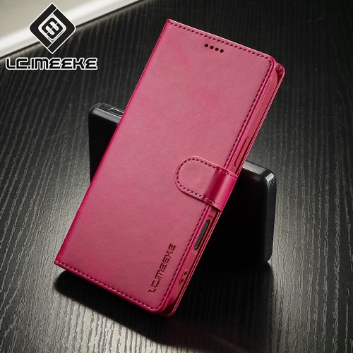 Leder Flip Wallet Handyhülle für iPhone 16/15/14/13/12/11 Pro Max/XS/XR/7/8/SE - Bild 61 von 84