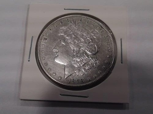 1878 S Morgan Dollar, Silver Morgan Dollar, Good Condition - Cleaned