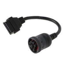 OBD2 Y Splitter Diagnostic 9 Pin to 16 Pin Scanner Cable Adapter J1939 Connector