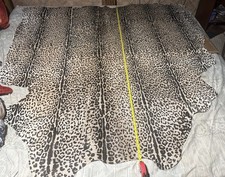 Faux Leopard Print Microsuede Upholstery Fabric 67” Wide x 1.75 Yards