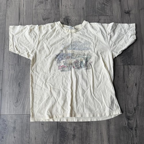 Vintage Single Stitch Northern Reflections Fall Scene Mens XXL Free Fast Ship - Picture 2 of 8