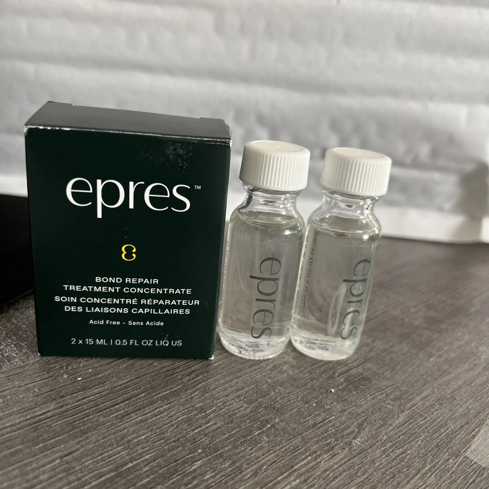 Acid Free , epres Bond Repair Treatment REFILLS For dry and damaged hair 2x 15ml