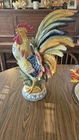 Fitz & Floyd Ricamo Ceramic Rooster Figurine Farmhouse Inspired Hand Painted