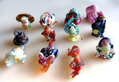 Kaiyodo Hyakki Yako Yokai Figure 12 Piece Set Japanese Monster Character Toy