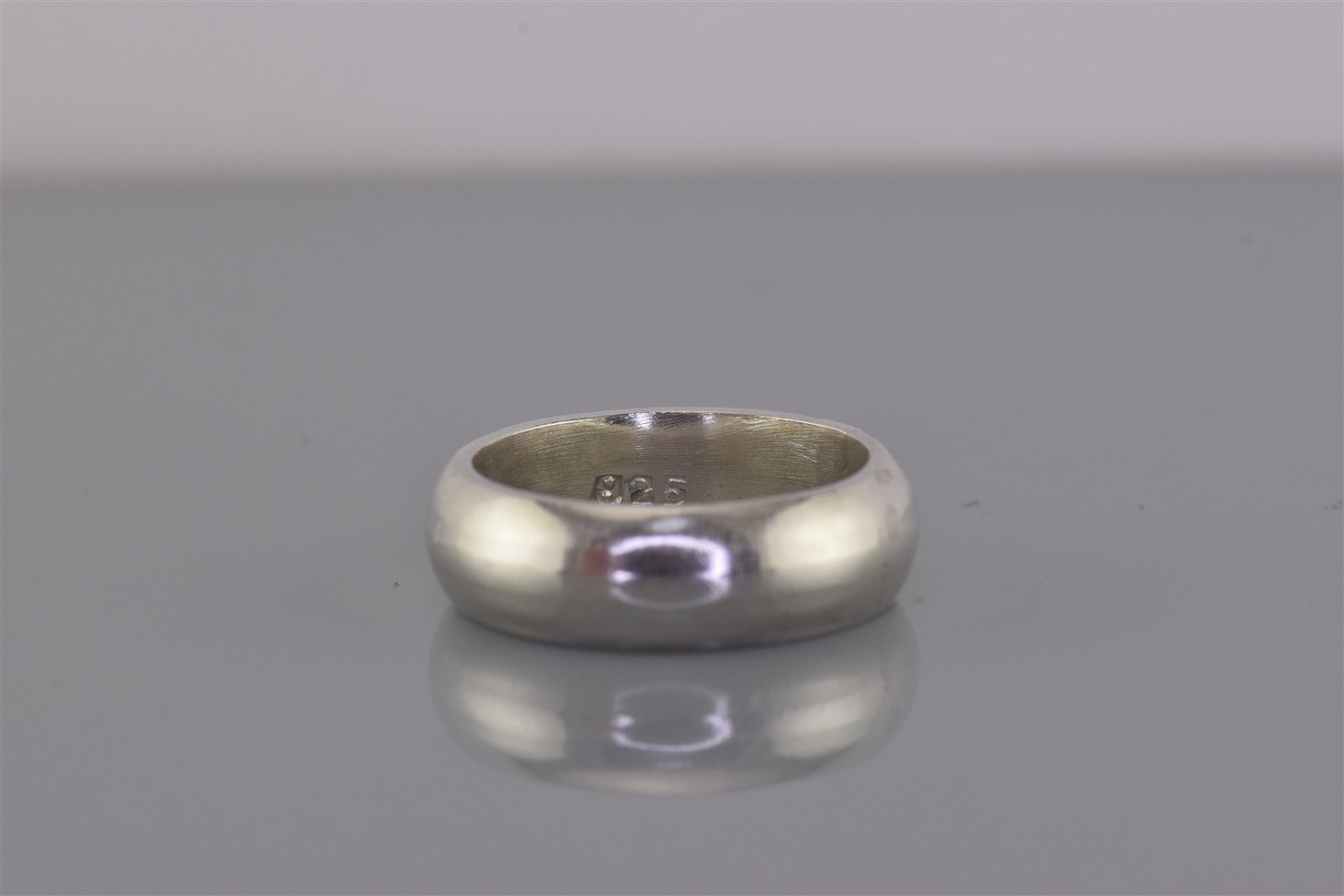 Sterling Silver 7mm Round Solid Classic Band Ring… - image 4