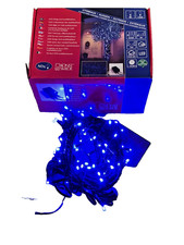 Blue LED String Lights – 10m Waterproof Indoor/Outdoor Christmas Fairy Lights