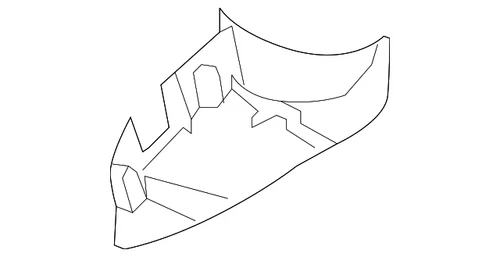 Genuine Volkswagen Lower Trim 1K0-857-577-B-9B9