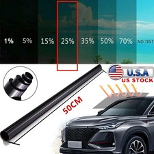20 X10ft Uncut Roll Window Mirror Silver Chrome Tint Film Car Home Office Glass