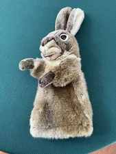 Folkmanis Jack Rabbit Large Hand Puppet Plush Stuffed Animal Toy 21" w/ ears