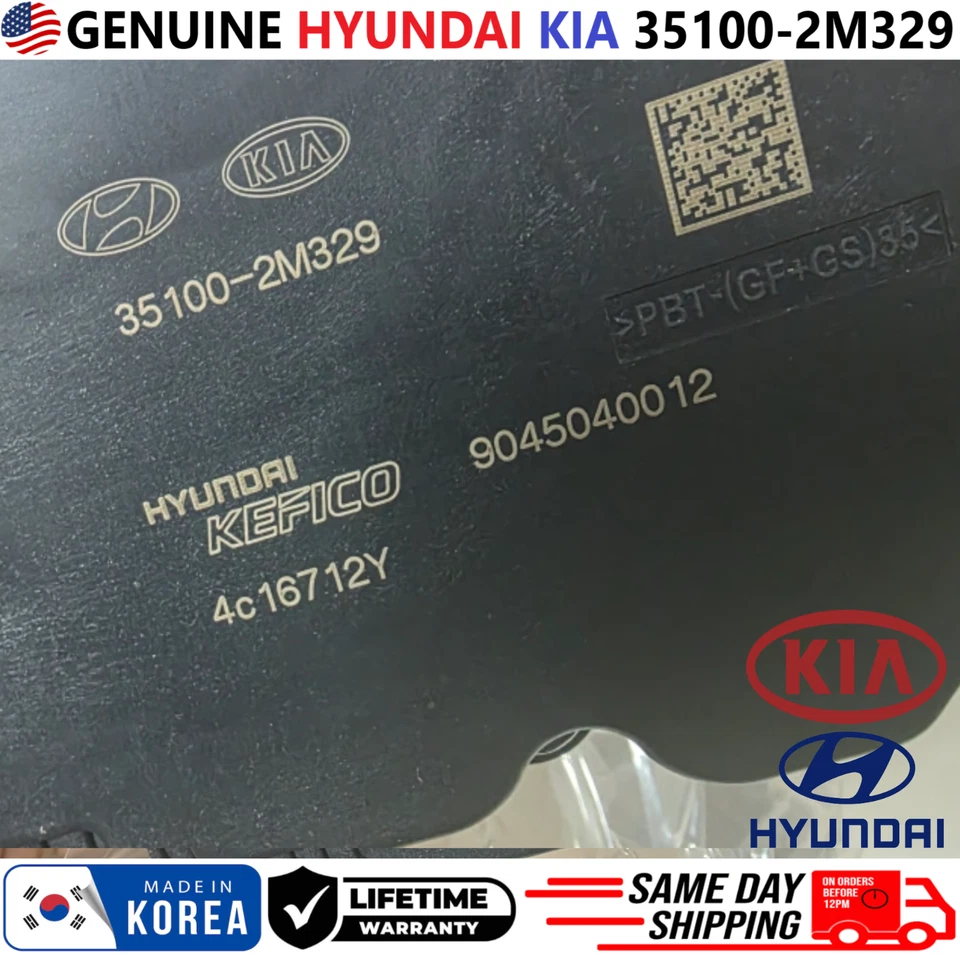 OEM HYUNDAI Throttle Body For 2018-2023 Hyundai Accent Venue & Kia, 35100-2M329 - Image 3 of 4
