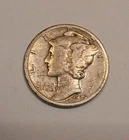 1929 S Mercury Dime Very Good 90% Silver 10c  Winged Liberty US Coin