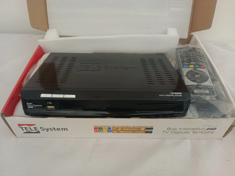 Telesystem TS7900 HD – Decoder – Ricevitore Digitale Terrestre HDMI DVB (Sped.Ve