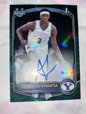 2025-26 Bowman NBA U AJ Dybantsa Bowman 1st ON PRINT!!! On Card Auto Green 01/99