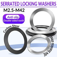 ANTI VIBRATION SERRATED SAFETY LOCKING WASHERS -TYPE S DISC SPRING WASHER M3-M42