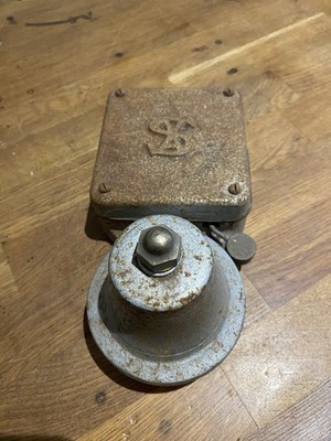 Vintage Glocke, Schulglocke/ Werksglocke/ Feuerglocke. Ungetestet/nicht funktionsfähig.