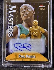 2025-26 Finest Masters Autograph Black Refractor #03/25 PAUL PIERCE SP AUTO