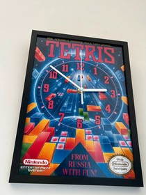 Horloge retrogaming Tetris Nes Cover Theme