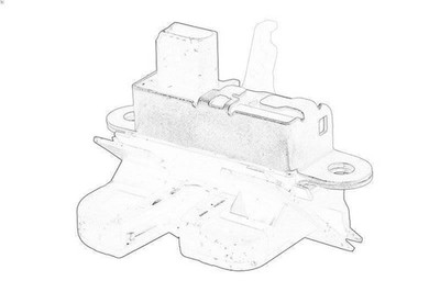 Serrure De Coffre Hayon Pour Seat Ibiza 2018-2025 - Référence 6F0827505 - Serrure Centrale Coffre Noire