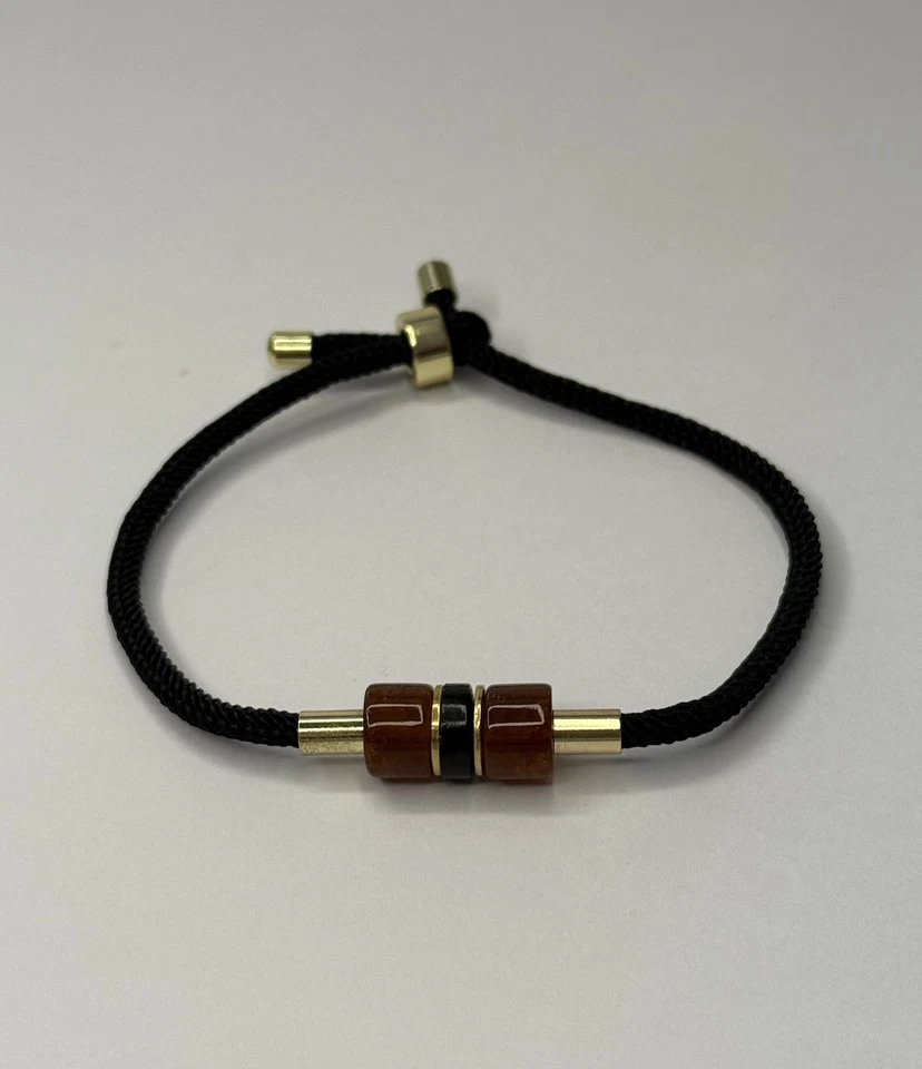 Natural Amber Stone Bracelet.Yellow Amber Beaded Bracelet ADJUSTABLE Length. - Image 2 of 4